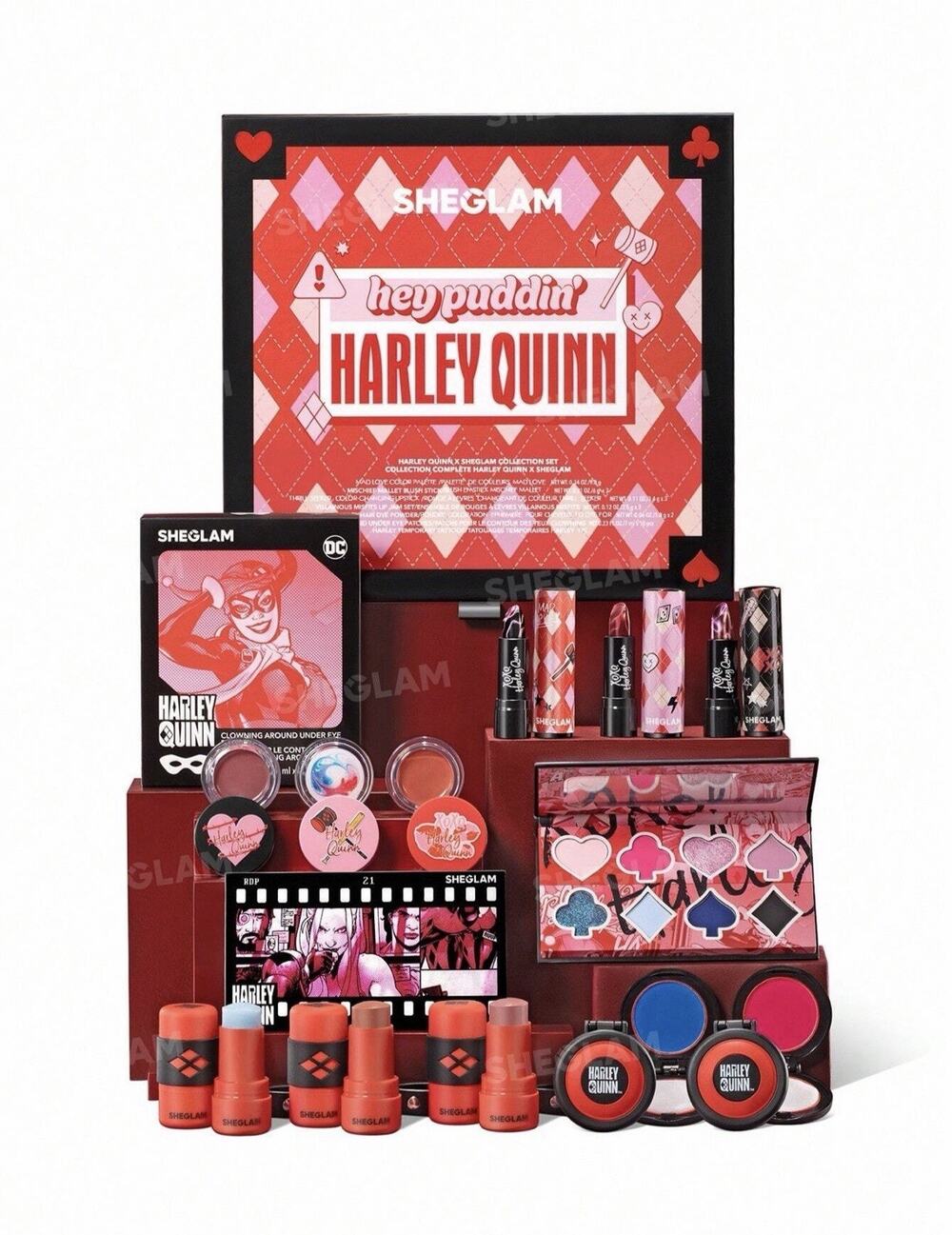 SHEGLAM x Harley Quinn Hey Puddin 14Pc Makeup Full Collection Set NEW